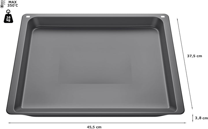 Neff Z12CU10A0 Backofen- und Herdzubehör / Kochfeld / Universalpfanne / emaiilliert, 45.5 x 3.8 x 37