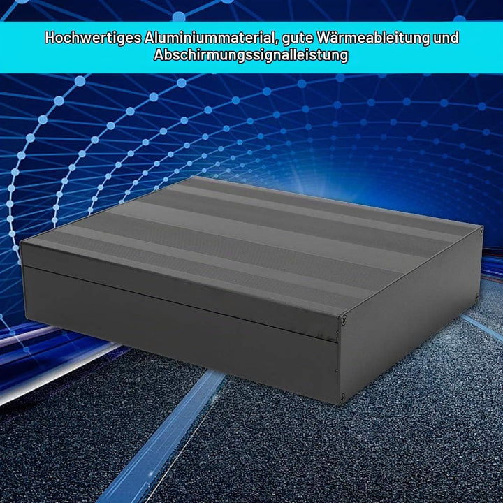 Aluminium-Projektbox, Mattschwarzes Gehäuse, DIY-Gehäuse für Elektronische Produkte, IP65, Wasserdic