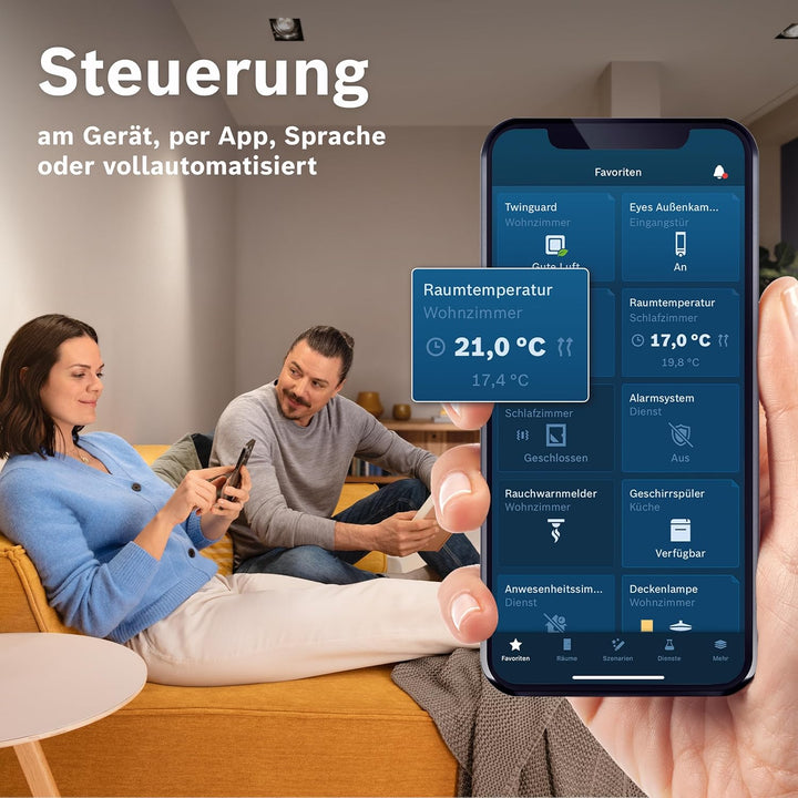Bosch Smart Home Heizkörperthermostat II [+M], smartes Thermostat, Flexible Nutzung im Bosch Smart H