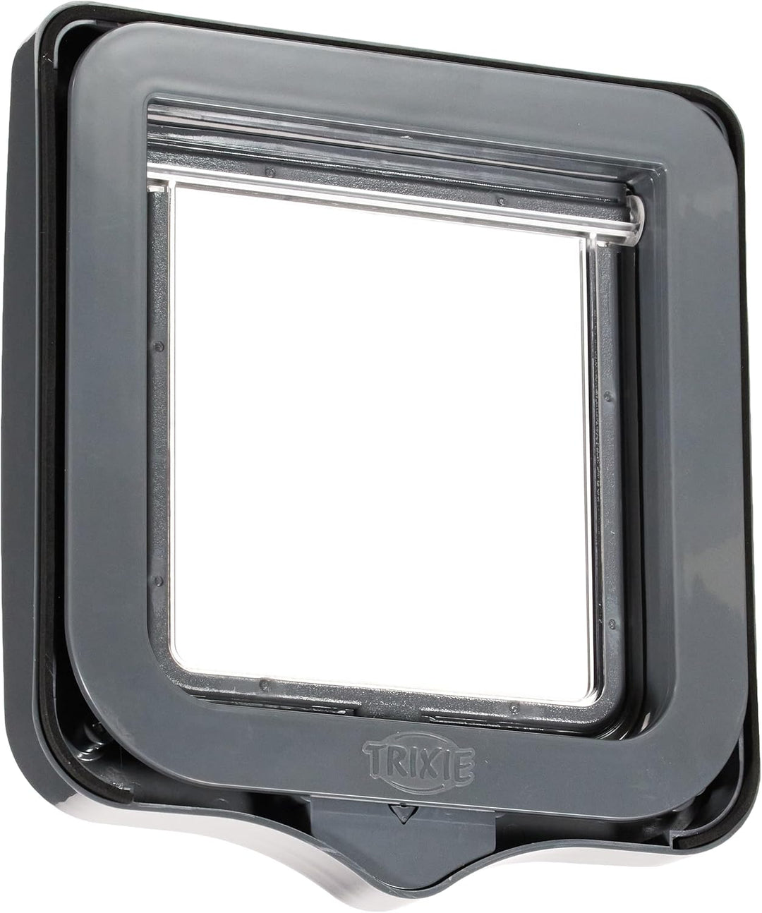 TRIXIE 44202 2~Wege Freilauftür, 20 × 22 cm, grau, 390 g Dunkelgrau 390 g (1er Pack), Dunkelgrau 390