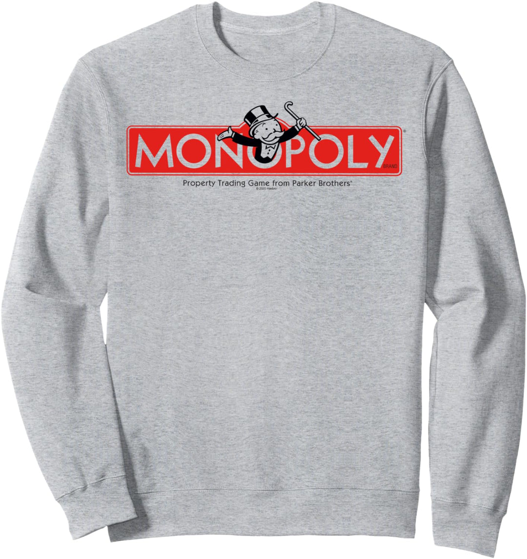 Monopoly Classic Vintage Game Board Title Logo Sweatshirt