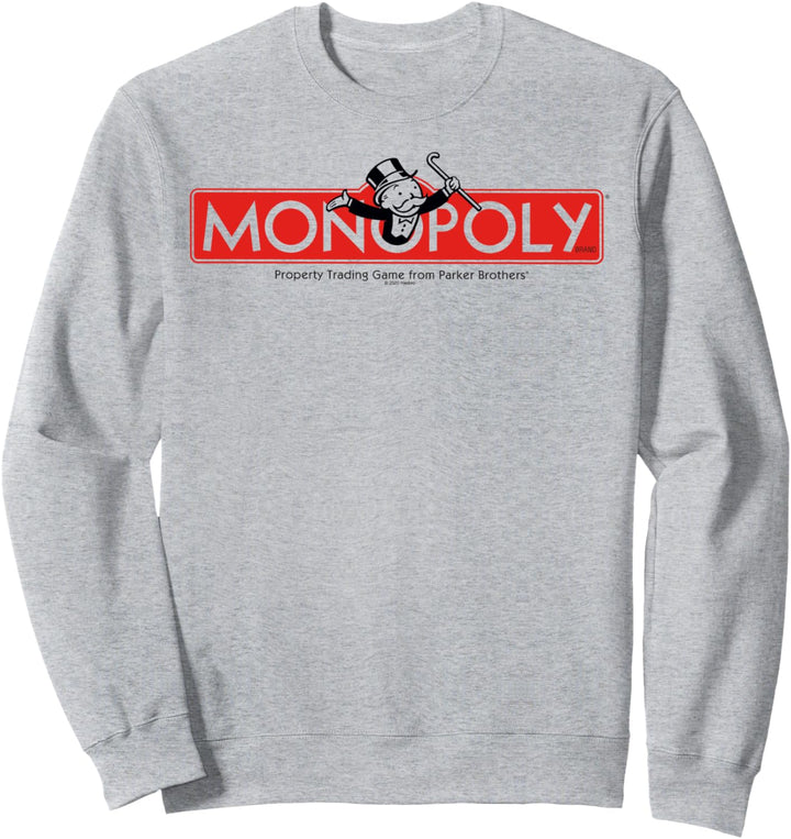 Monopoly Classic Vintage Game Board Title Logo Sweatshirt