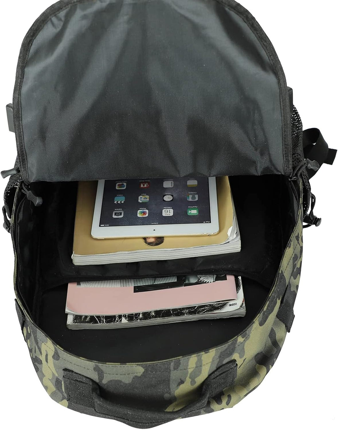 FALKENSTEJN Rucksack für Freizeit Outdooraktivitäten Schule Arbeit Multifunktionsrucksack Woodland 3
