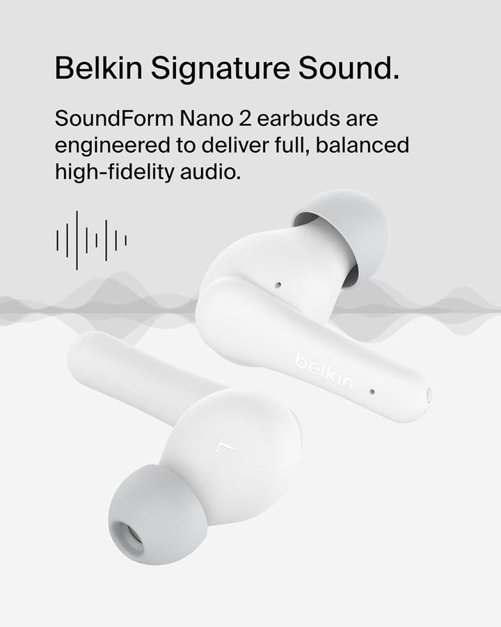Belkin SoundForm Nano 2 Bluetooth In-Ear Kinderkopfhörer mit integriertem Mikrofon, 28 Std. Akkulauf