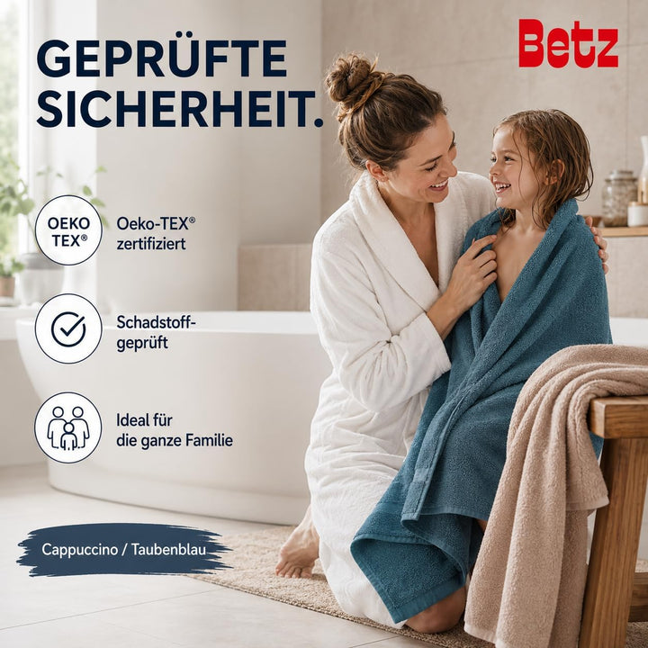 Betz 12 TLG. Handtuch Set Berlin 100% Baumwolle 2 Liegetücher 4 Handtücher 2 Gästetücher 2 Seiflappe