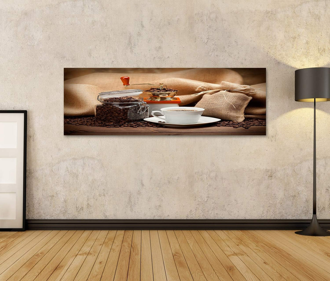islandburner Bild auf Leinwand Krug Kaffee Kaffeetasse für Küche Bilder Wandbilder Poster Leinwand 1