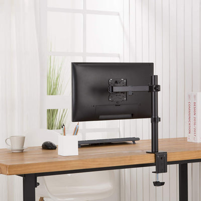 Maclean MC-883 1-Fach Monitorhalterung Tischhalterung 17-32" Zoll Schwenkbar Neigbar Höhenverstellba