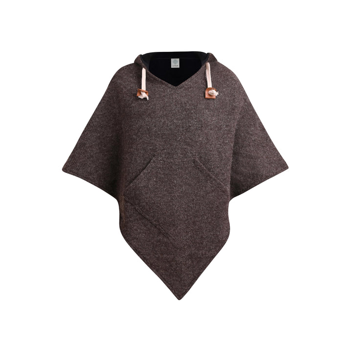 virblatt - Poncho Herren Wolle & Poncho Damen | Wolle &Polarfleece Herren Poncho Winter Fleece warm