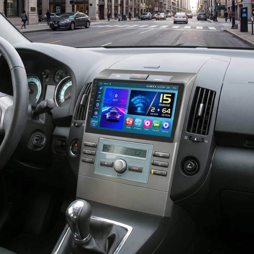 Hikity [2+64GB] Android 15 Autoradio für Toyota Corolla Verso 2004-2009 CarPlay Android Auto Wireles