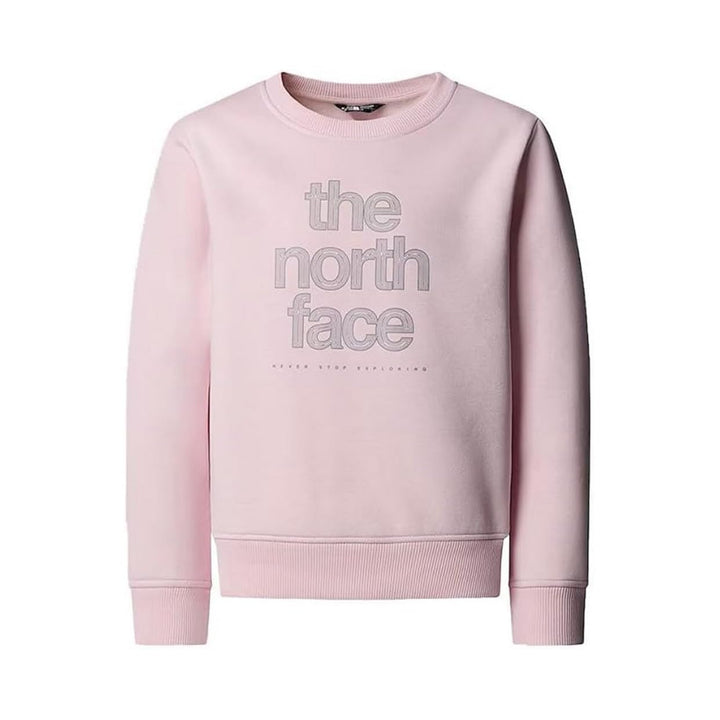 The North Face Mädchen Reflective Logo Relaxed Crew Sweatshirt 176 Pale Blossom, 176 Pale Blossom