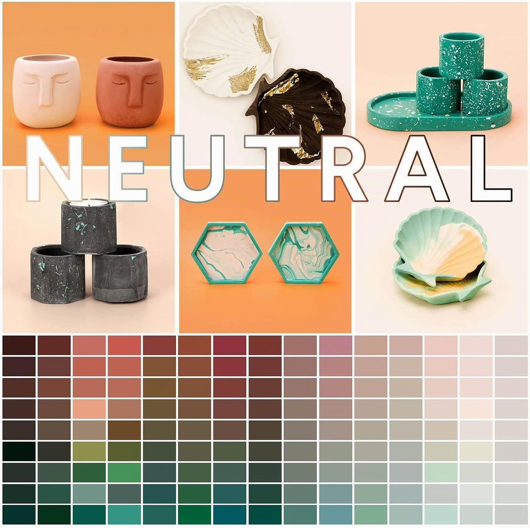 noah Jesmonite &amp; Terrazzo Starterkit - Enthält Silikonformen, Farben, Handschuhe, Schleifpapier, Bec