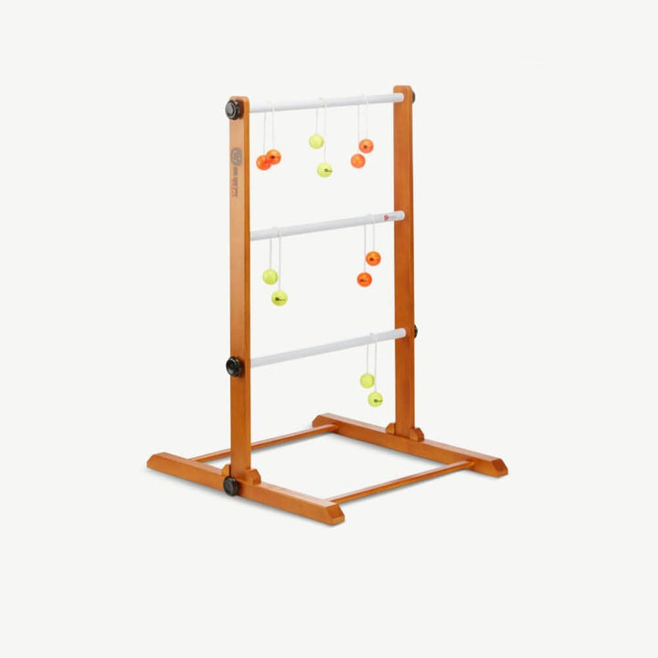 Ubergames Model 2023 - in Luxus Tasche - Profi Original Ladder Golf - aus massivem Hartholz, mit ech