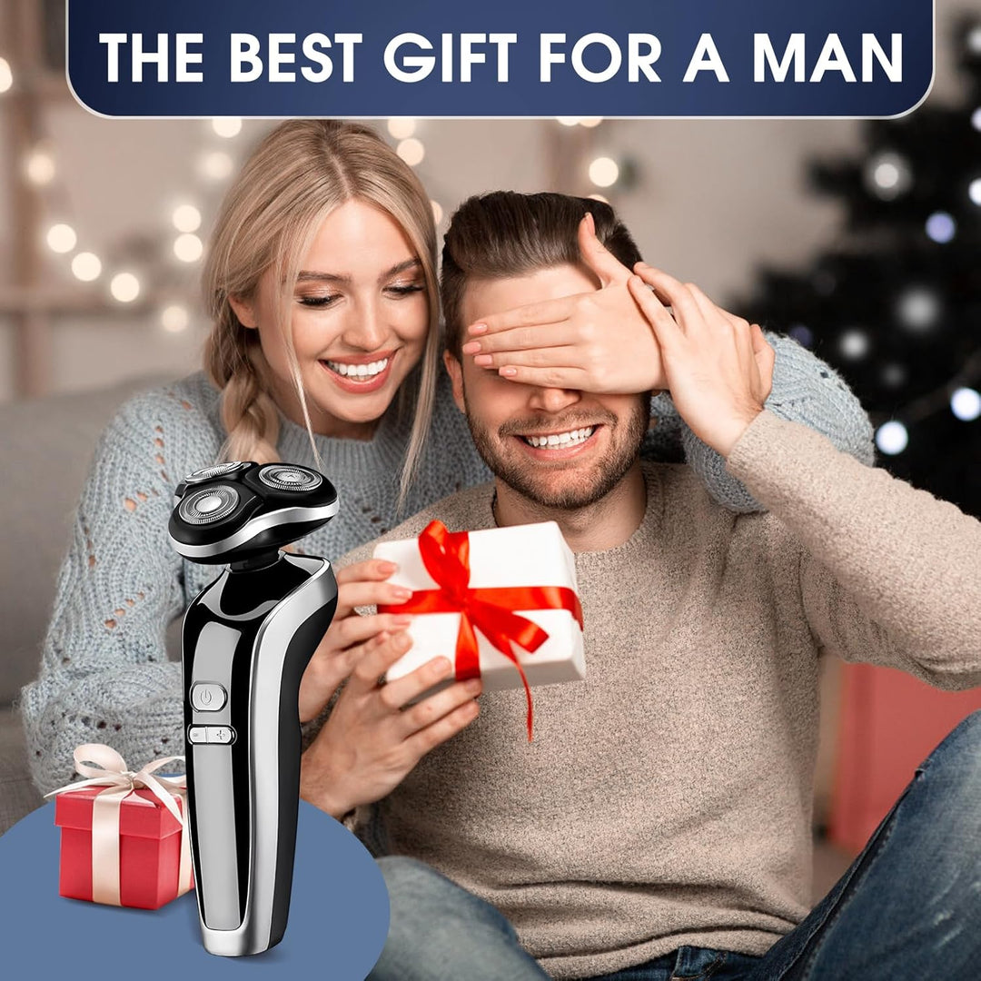 Elektrorasierer, Rasierer Herren Elektrisch 4-in-1,Trimmer Bartschneider Wiederaufladbar Nass- und T