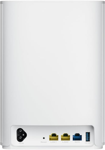 ASUS ZenWiFi AX Hybrid (XP4) AX1800 + Powerline 2er Set Weiss kombinierbarer Router (Tethering als 4