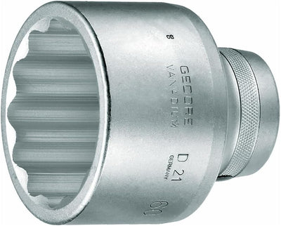 Steckschlüsseleinsatz D 21 1 Zoll 12-kant SW 55mm L.80mm GEDORE 55 mm, 55 mm