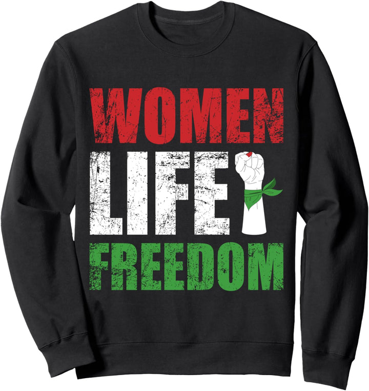 Zan Zendegi Azadi Persische Frau Life Freedom Hand Faust Sweatshirt