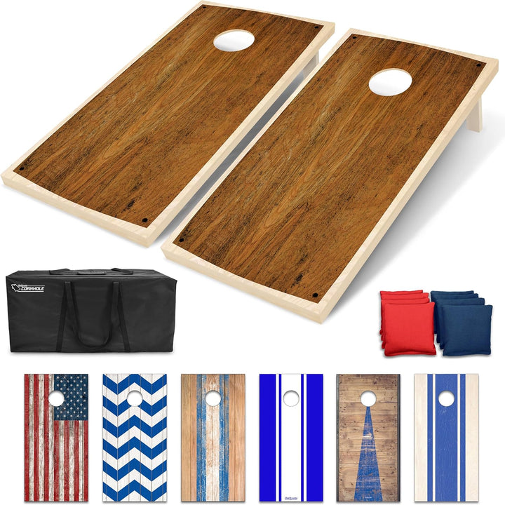 GoSports Classic Cornhole Set - Enthält 8 Sitzsäcke, Reisetasche und Spielregeln (Stilwahl) Handwerk