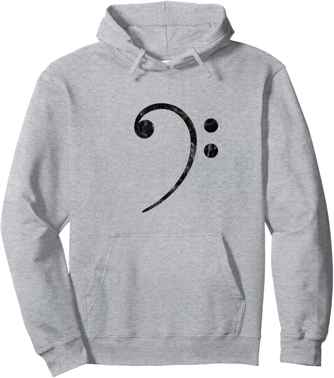 Bassschlüssel Musik Symbol Bassist Musiknoten Band Musiker Pullover Hoodie