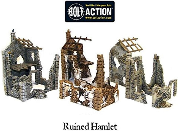 Ruined Hamlet (3x buildings) Warlord (28mm)