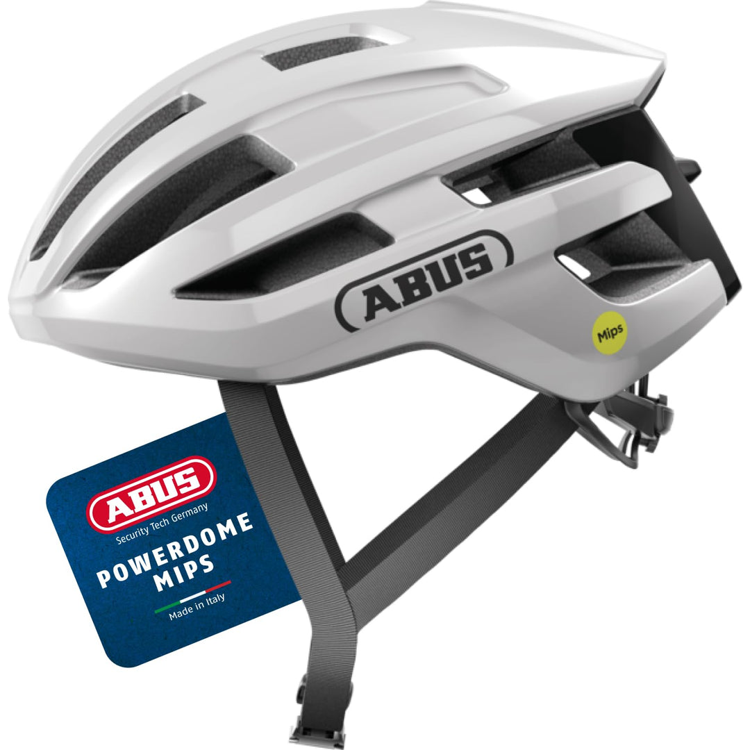 ABUS Rennradhelm PowerDome MIPS - leichter Fahrradhelm mit cleverem Belüftungssystem und Aufprallsch