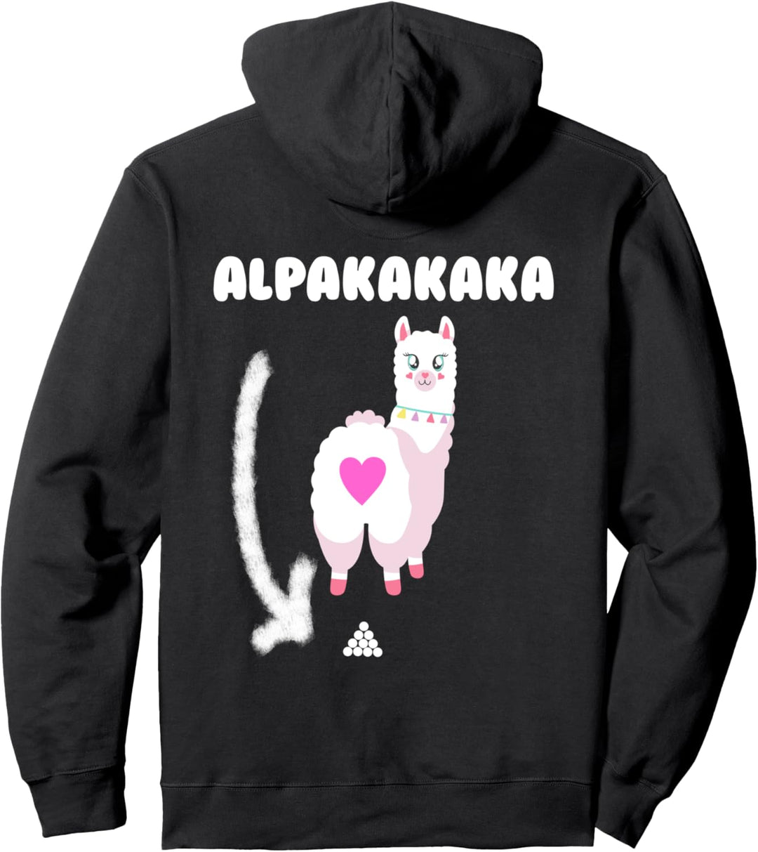 Lustige Alpaka Designs Pullover Hoodie