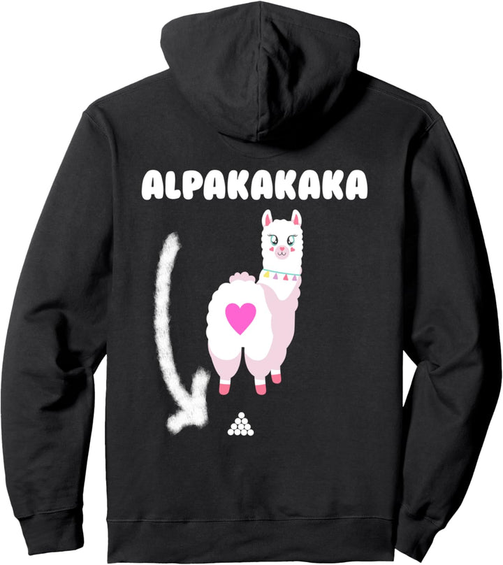 Lustige Alpaka Designs Pullover Hoodie