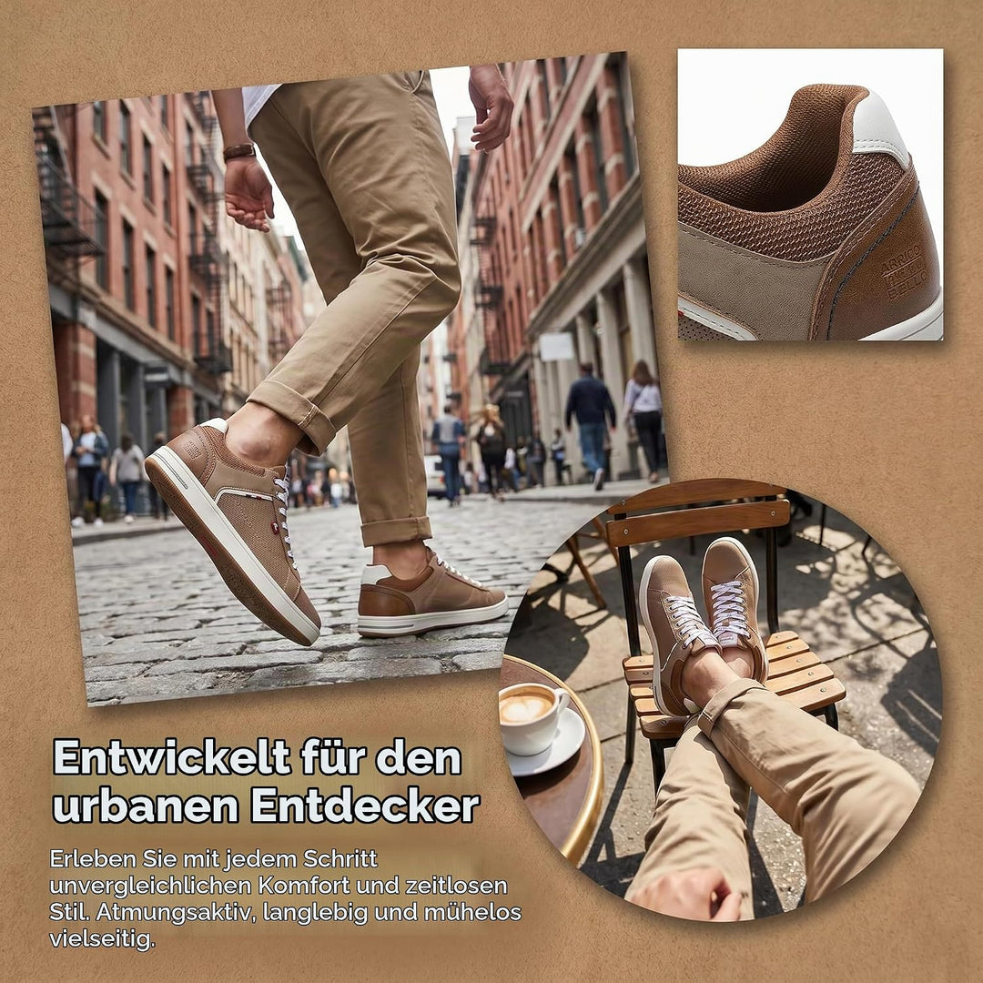ARRIGO BELLO Sneaker Herren Schuhe Business Freizeitschuhe Leichte Trainers für Walking, Laufen, Spo