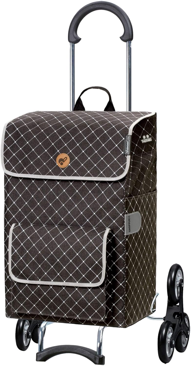 ANDERSEN Einkaufstrolley - Treppensteiger Scala Shopper Tamo anthrazit 51 L Reflektor,Thermo, leicht