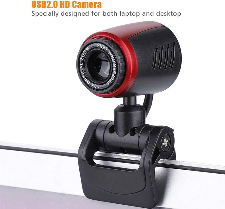 Annadue 360 ° USB 2.0 Full HD Webcam Online Arzt Termin Webkamera mit MIC 16MP HD Webcam Webkamera C