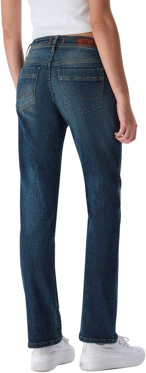 LTB Jeans Damen Valentine Straight Fit Jeanshose Hose Denim Tiefer Bund | Blau 24 25 26 27 28 29 30