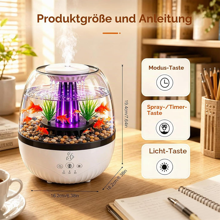 3 in 1 Aquarium Regentropfen Diffuser Luftbefeuchter