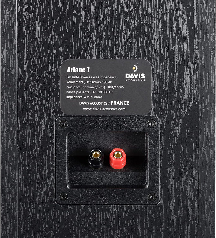 DAVIS ACOUSTICS Ariane 7 Schwarz (Black) – Spalte 3 Wege / 4 Lautsprecher pro Stück