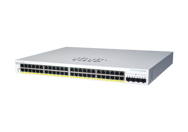 Cisco Business CBS220-48T-4G Smart Switch | 48 GE-Ports | 4x1G SFP | 3 Jahre eingeschränkte Hardware
