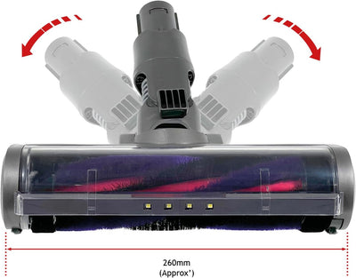 SPARES2GO Bodenbürste kompatibel mit Dyson V6 SV03 Animal Fluffy Staubsauger Motorhead Turbine Bürst