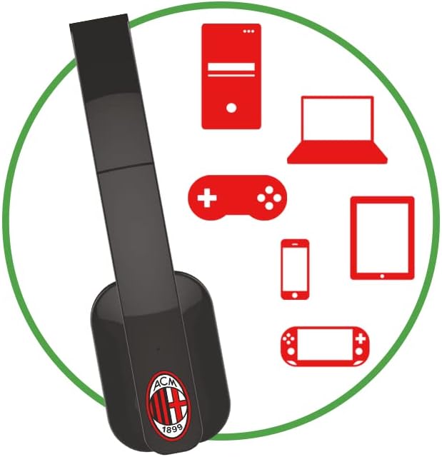 AC Milan vd-h004-mil Kopfhörer Bluetooth, weiss