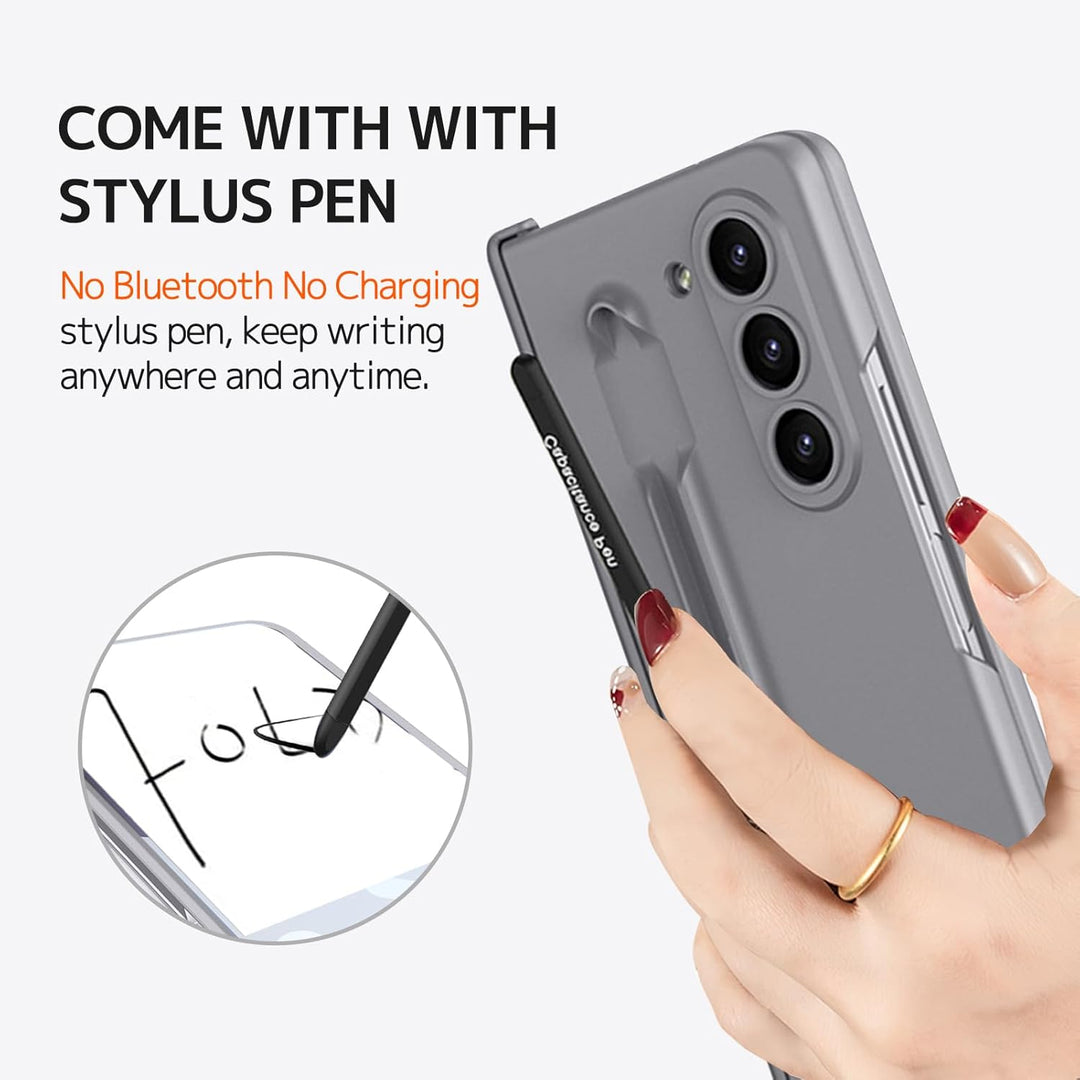 NINKI S Pen Case für Samsung Galaxy Z Fold 6 handyhülle mit Slim S Pen Halter Magnetic Scharnier,4 i