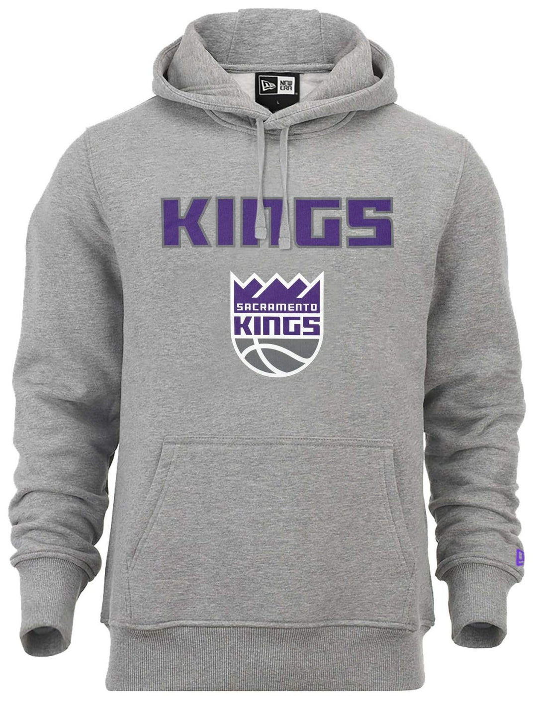 New Era - NBA Sacramento Kings Team Logo T-Shirt - Schwarz S Grau, S Grau