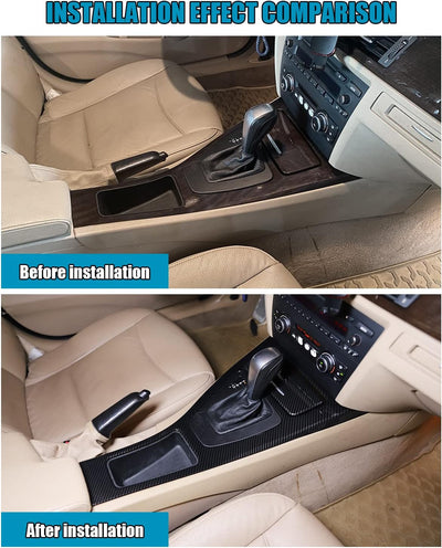 Auto Center Control Trim, AutozubehöR Center Console Gear Shift Panel Cover Trim Fit Für BMW3 Series