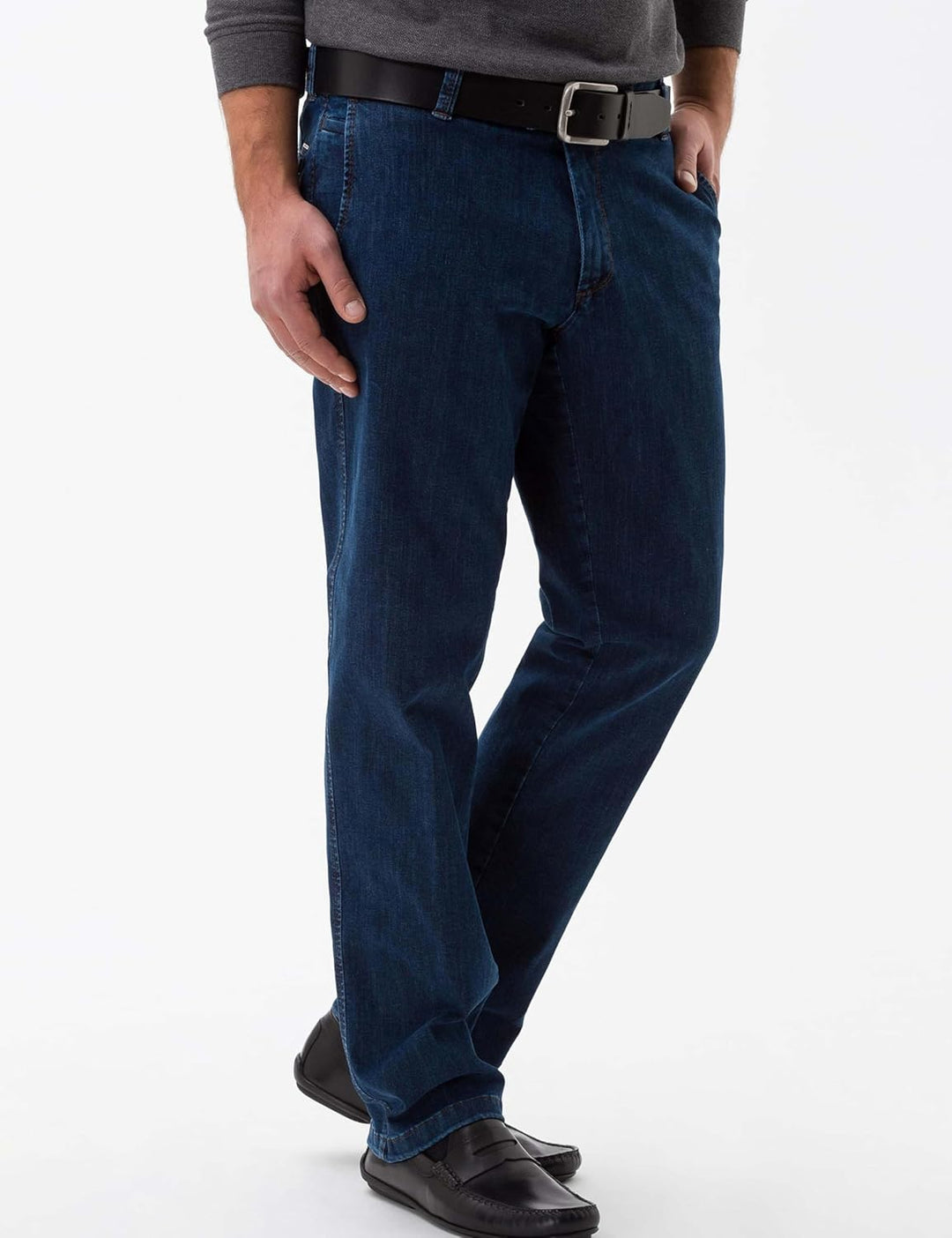 EUREX by Brax Style Jim 316 Herren Flatfronthose Modern Fit 29 Blue Stone, 29 Blue Stone