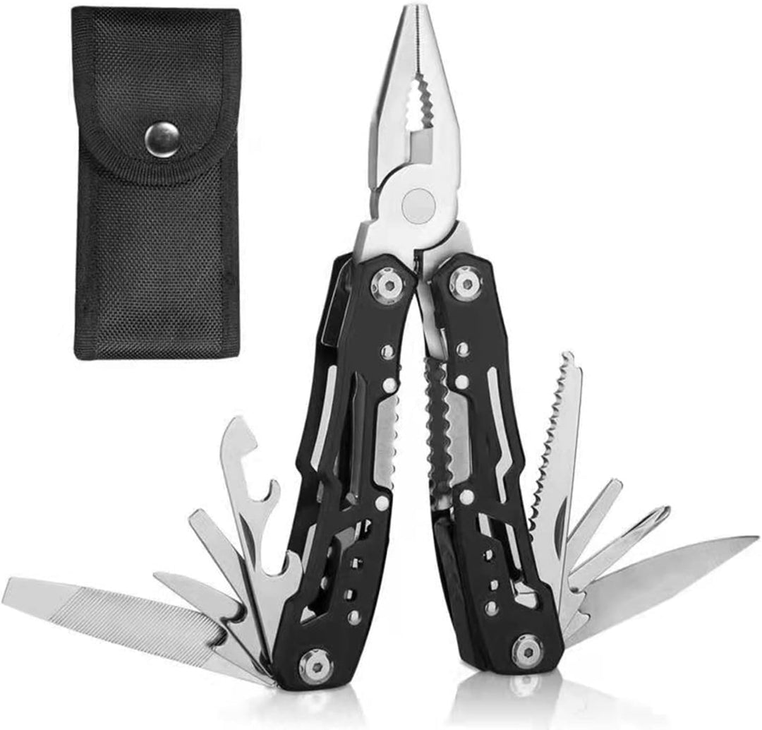 Multitool, Multifunktionszange 14 in 1 Faltbares Multitool mit Nylontasche, Edelstahl Multitools mit