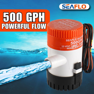 LIGHTEU Seaflo 12v 500 GPH Bilge Pump by Seaflo