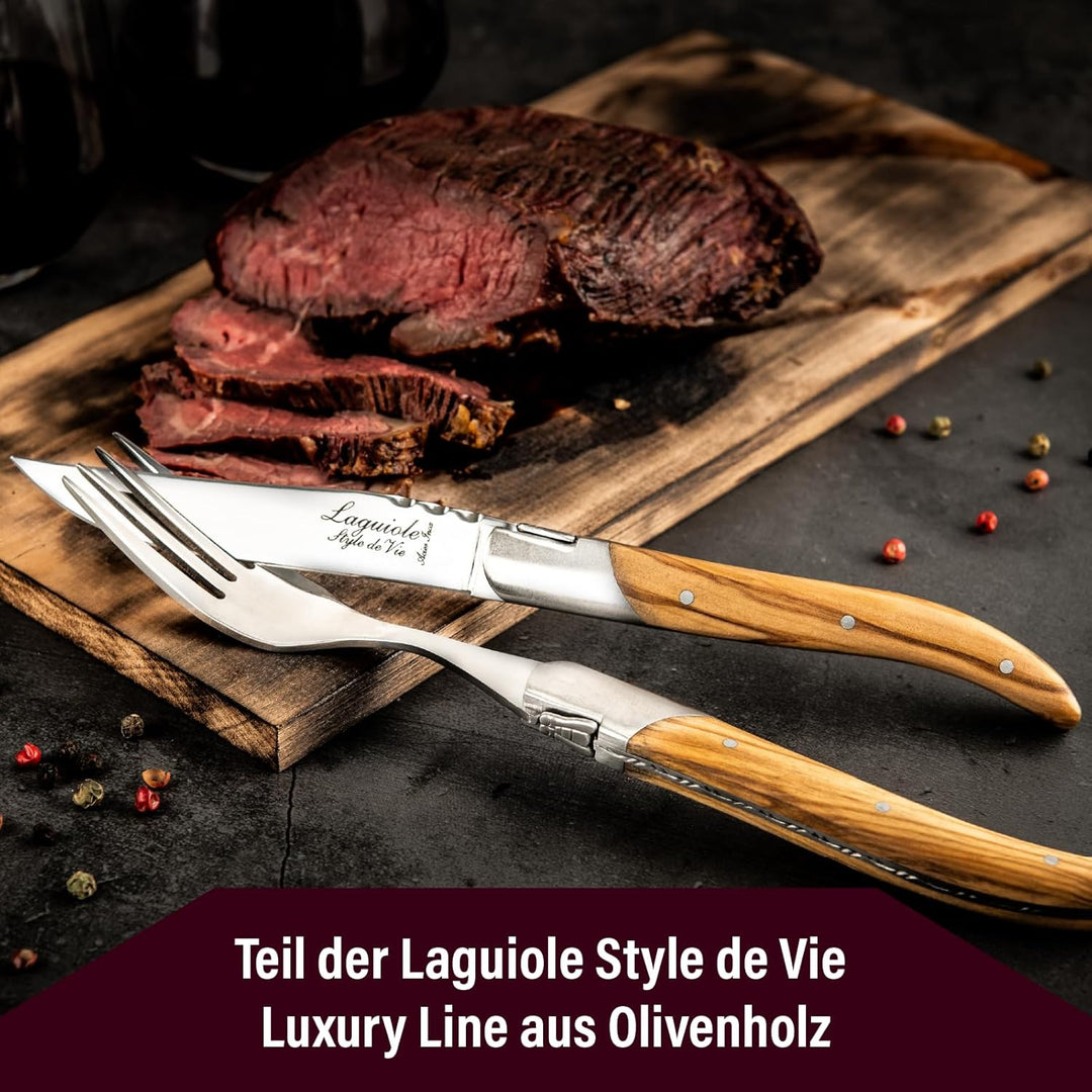 Laguiole Style de Vie Steakmesser Luxury Line, 6-teilig,