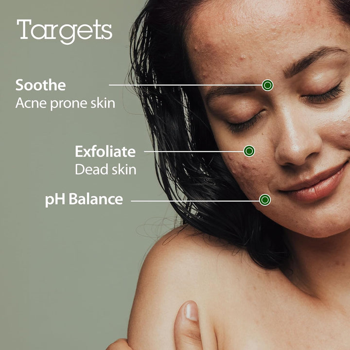BLITHE Abgetupfte Spritzmaske Gesichtspeeling mit beruhigendem & heilendem Grünem Tee - Milchsäure-P