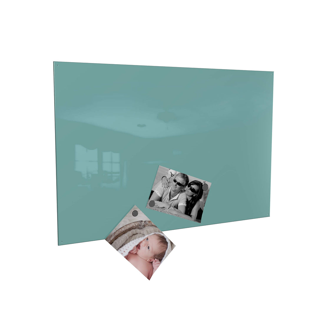 Colours-Manufaktur Magnettafel Magnetwand inkl. 4 Magnete (türkis, 50 x 110 cm) blau, grÃ¼n TÃ¼rkis