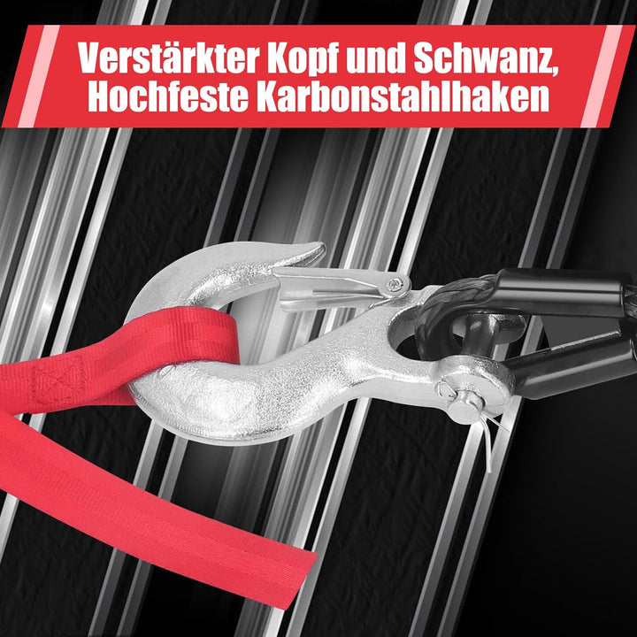 Synthetisches Windenseil, 10mm X 30m Synthetik-Kunststoff-Seil Seil-Winde Winden UV Beweis Abnutzung
