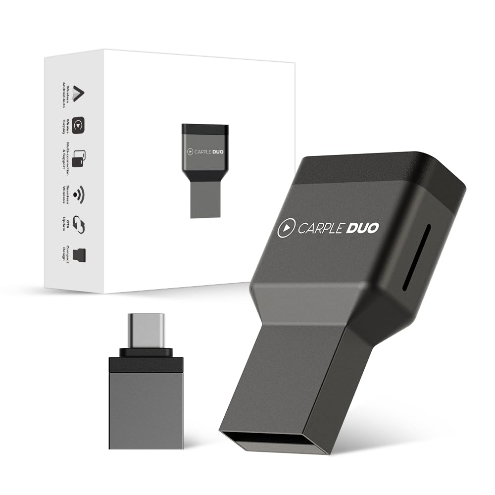 Duo 2-in-1 Wireless CarPlay & Android Auto Adapter | Aluminium Unibody & 5.8GHz Stabilität | Kabello