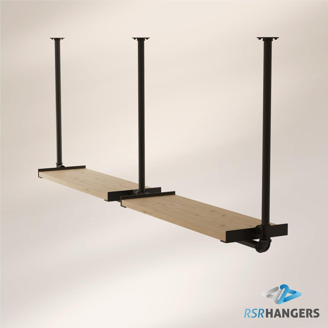 Kleiderstange Garderobe DIEK II Industrie Design für Decke | Breite 200 cm x Höhe 70 cm | Deckengard