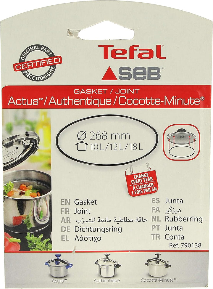 SEB Schnellkochtopf Dichtung 10 l bis 22 l Alu/Edelstahl D=268