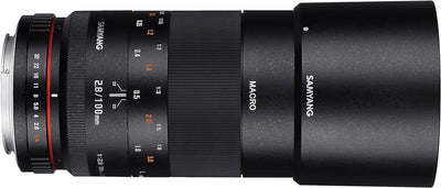 Samyang 100mm F2.8 Makro für Pentax K – Vollformat und APS-C Macro Teleobjektiv Festbrennweite für P