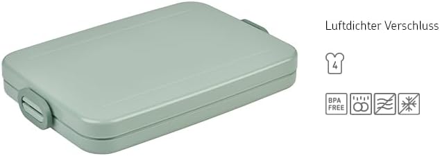 Mepal - Lunchbox Take A Break flach - Ideale Brotdose für Laptoptasche oder Rucksack - Flach geformt